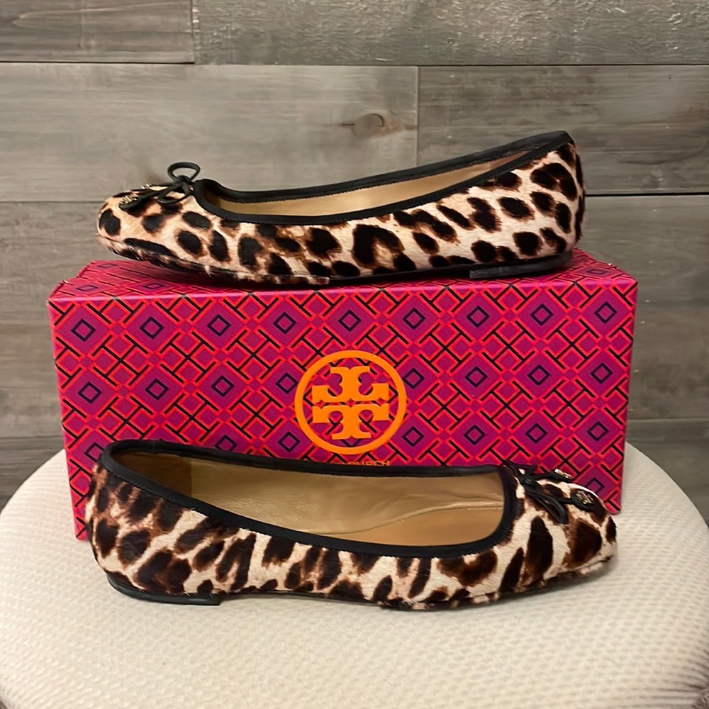 Tory Burch Laila Haircalf Driver Ballet Flat